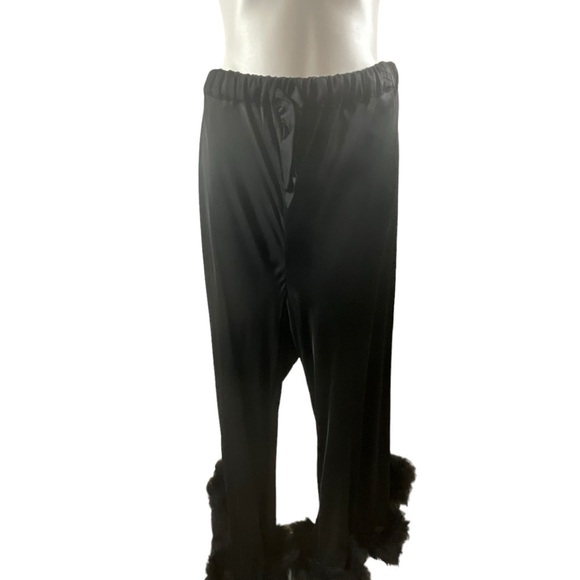 Sleeper Boudoir Feather Trim Flare Trousers NWT - Picture 15 of 15